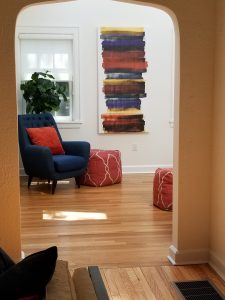 staging with rental furniture after